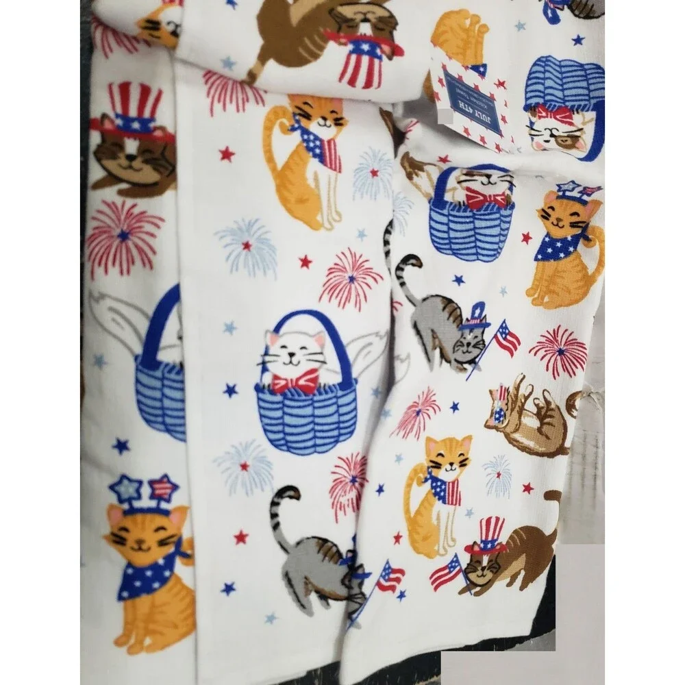 Set of 2 Same Printed Cotton Towels( 16
